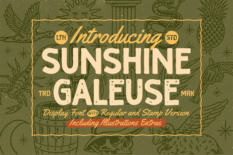 Sunshine Galeuse Font