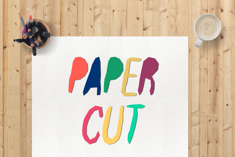 Paper Cut Font