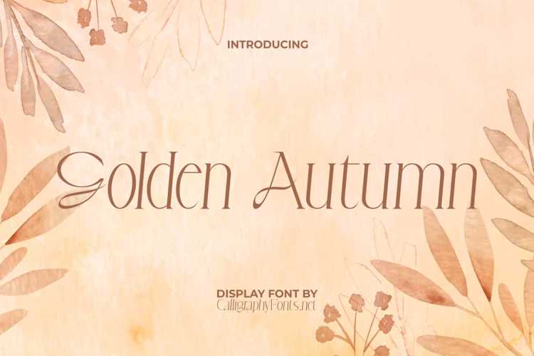 Golden Autumn Font