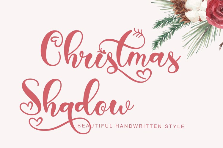 Christmas Shadow Font