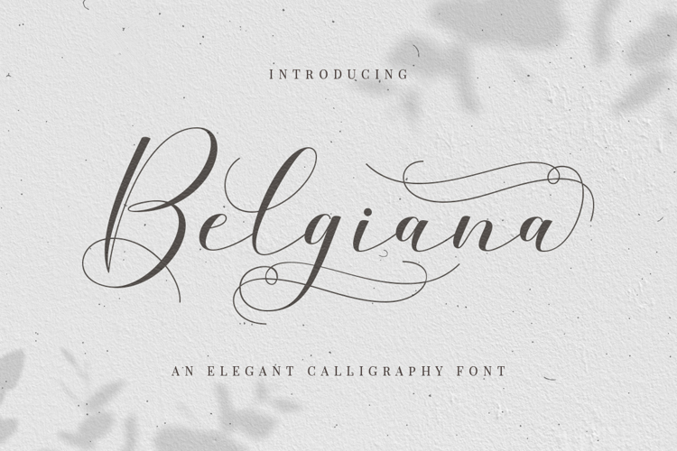 Belgiana Script Font