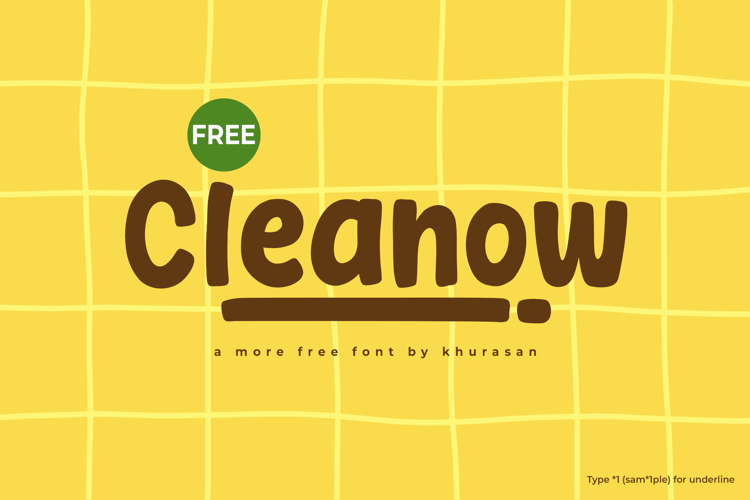 Cleanow Font