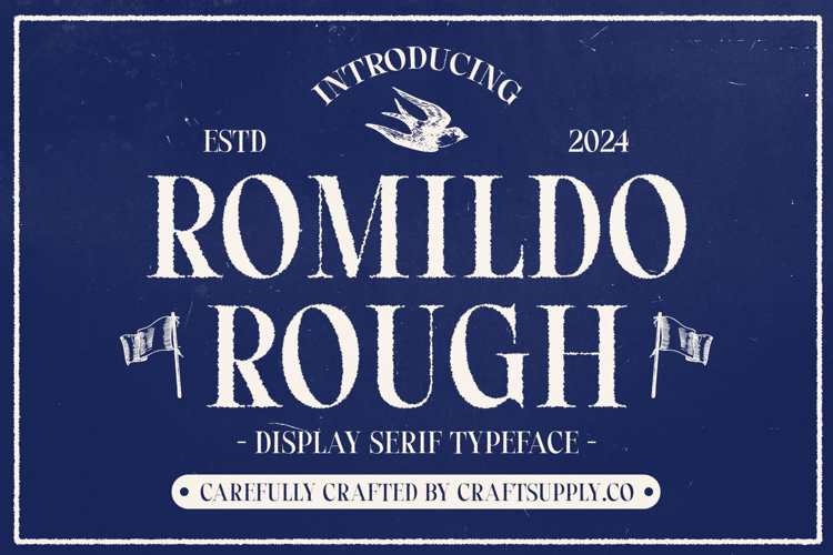 Preview of Romildo Rough Font