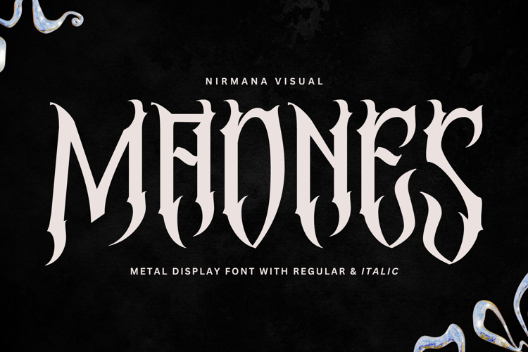 Preview of Madnes Blackletter Demo Font