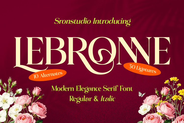 Preview of Lebronne Font