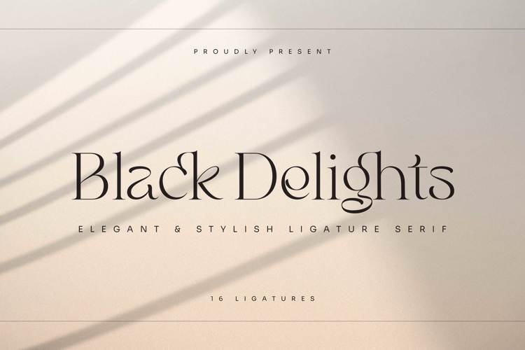 Black Delights Font
