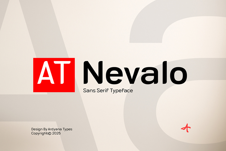 Preview of AT Nevalo Font
