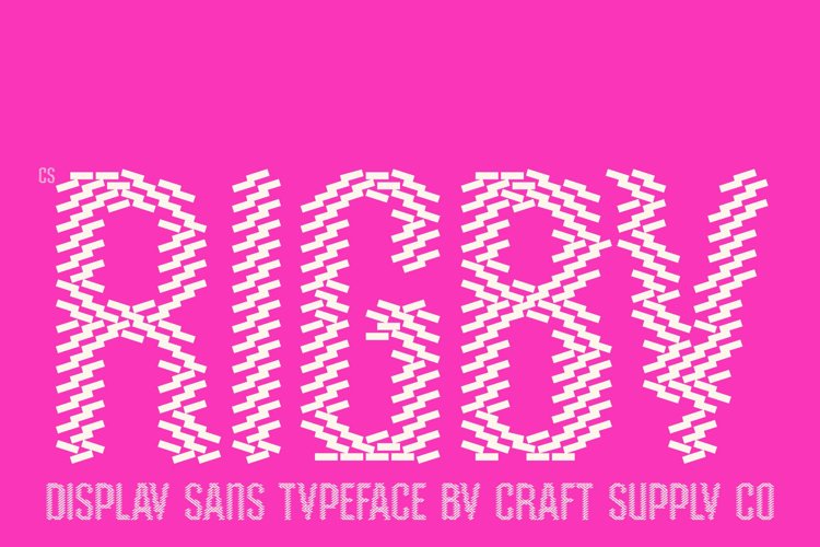 Preview of CS Rigby Bricks Font
