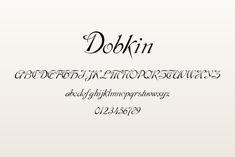 Preview of Dobkin Font