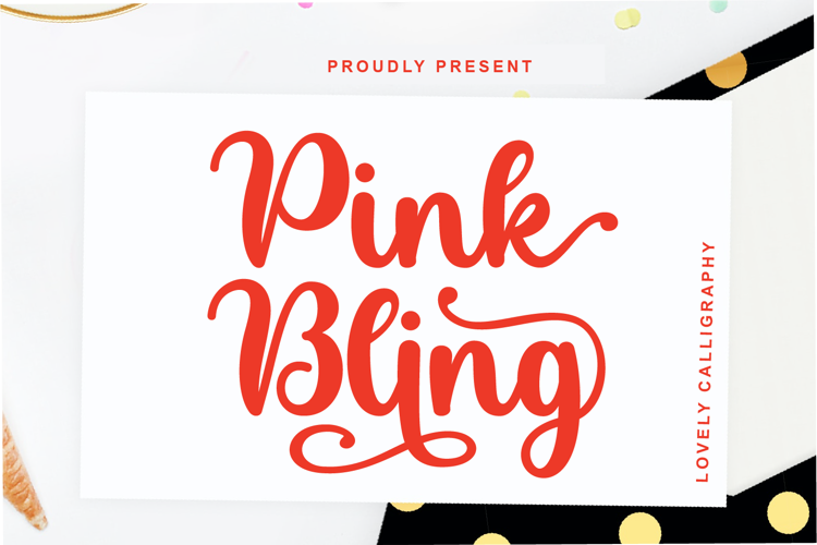 Pink Bling Font