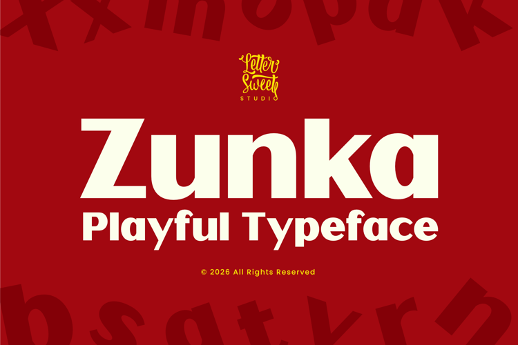 Preview of Zunka Font