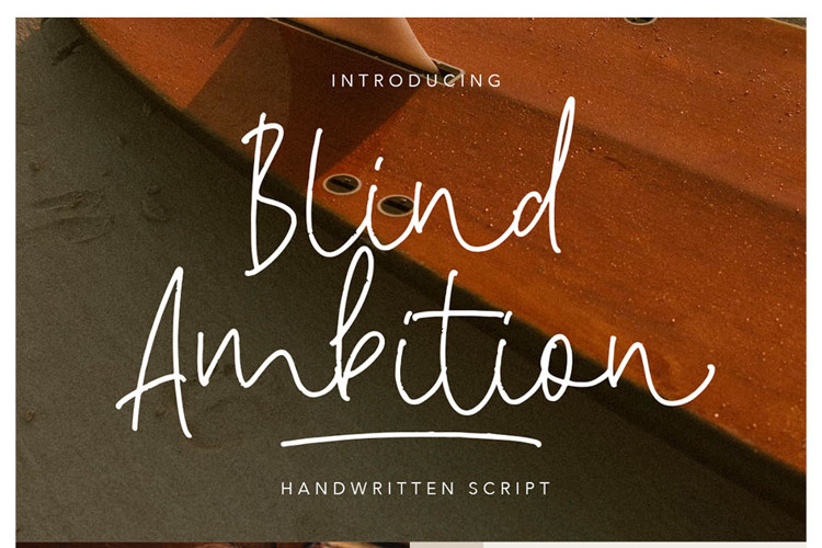 Blind Ambition Font