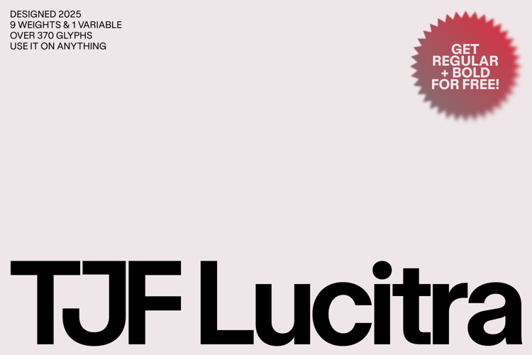 Preview of TJF Lucitra Font