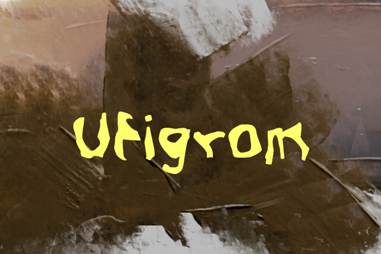 Preview of u Ufigrom Font