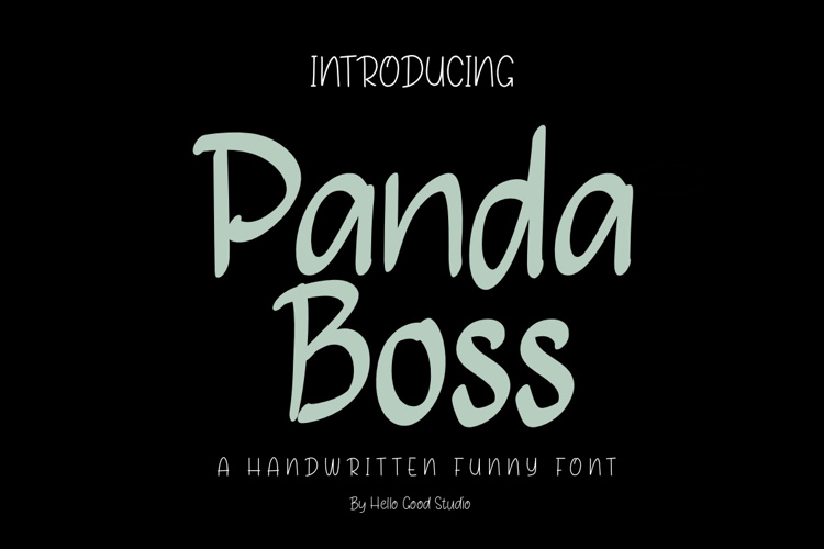 Preview of Panda Boss Font