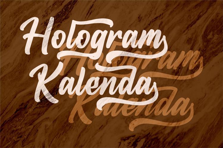 Hologram Kalenda Font