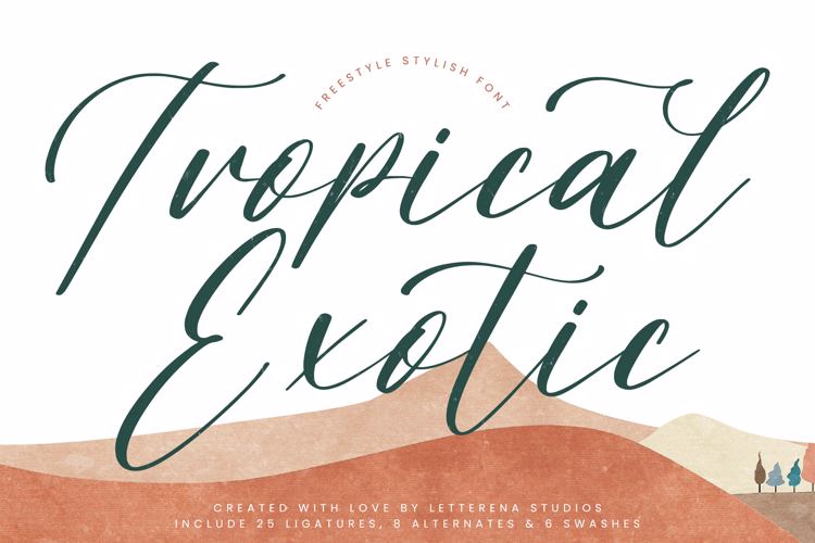 Preview of Tropical Exotic VERSION Font