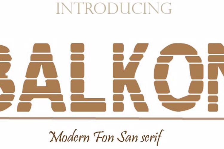 BALKON Font