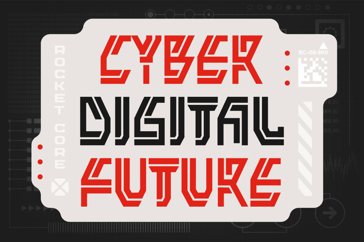 Preview of Rocket Core Font