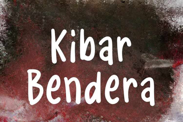 K Kibar Bendera Font