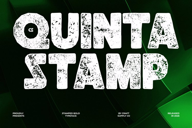 Preview of CS Quinta Stamp Font