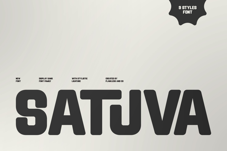 Preview of SATUVA Font