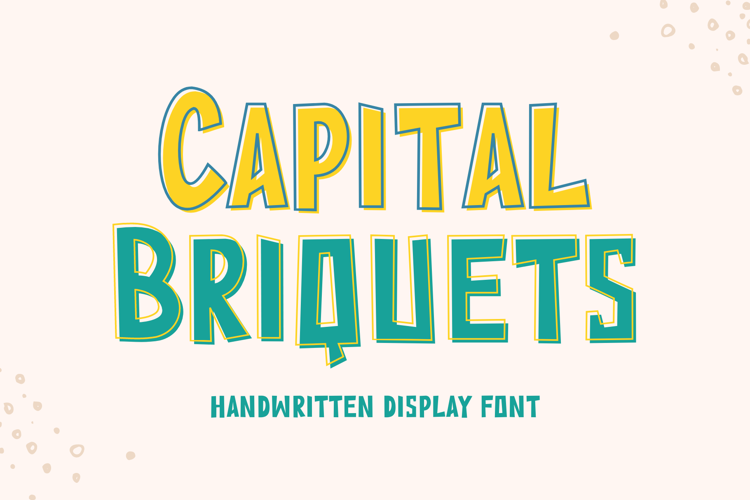 Capital Briquets Font
