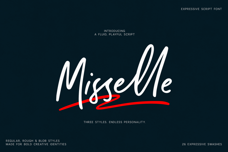 Preview of Misselle Font