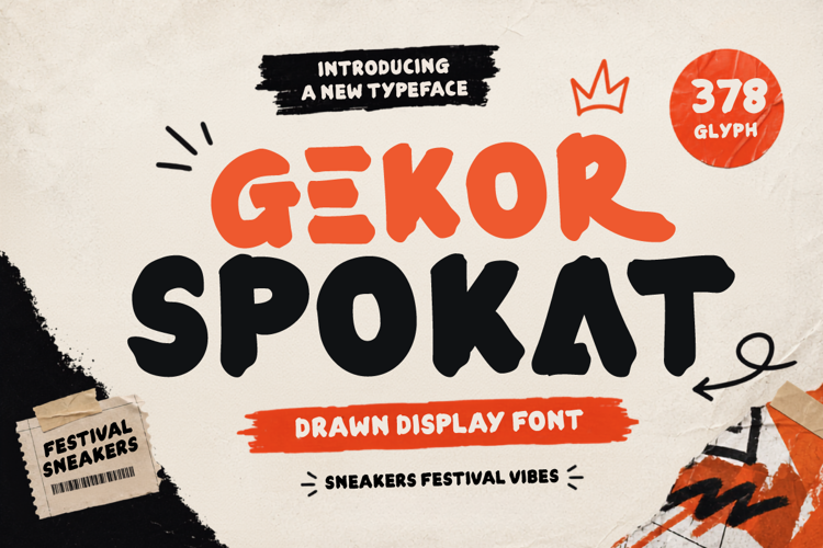 Preview of Gekor Spokat Font