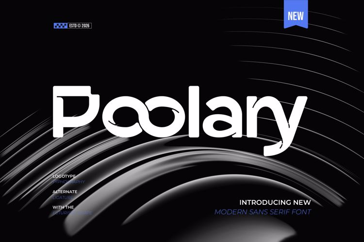 Preview of Poolary Font