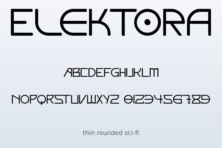 Preview of Elektora Font