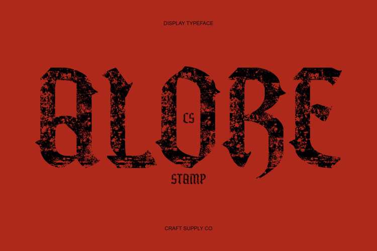 Preview of CS Alore Stamp Font