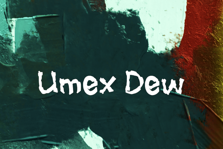 Preview of u Umex Dew Font