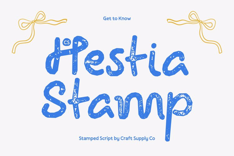 Preview of CS Hestia Stamp Font