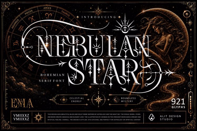 Preview of Nebulan Star Font