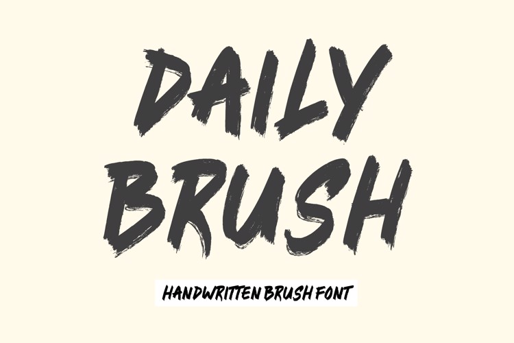 Preview of Daily Brush Font
