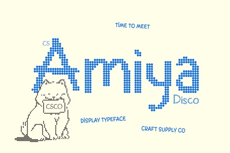 Preview of CS Amiya Disco Font