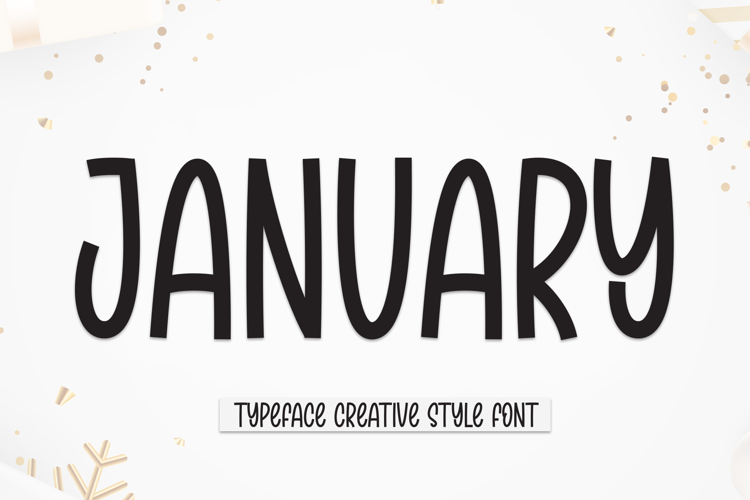Preview of January Font