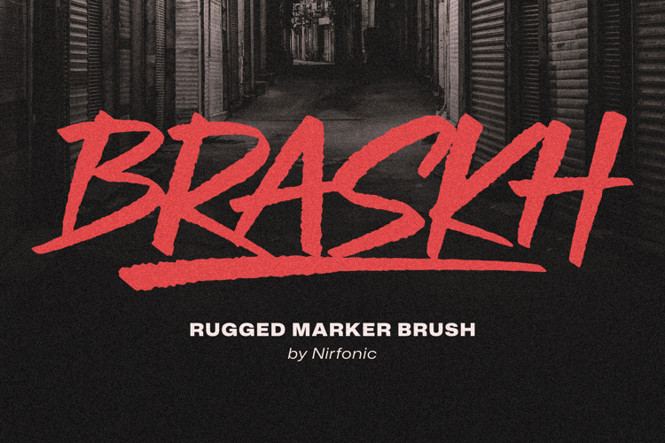Preview of Braskh Font