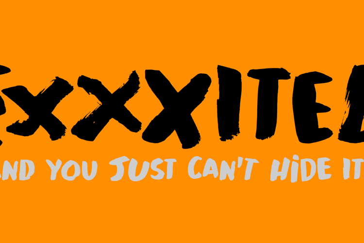 Exxxited Font