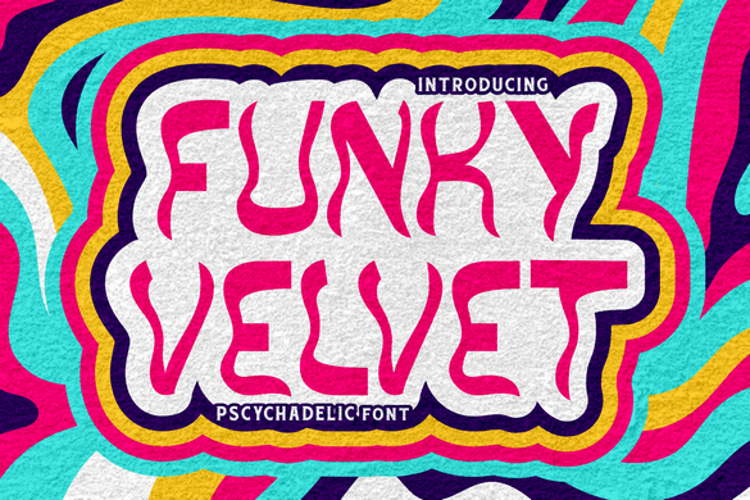 Preview of Funky Velvet Font