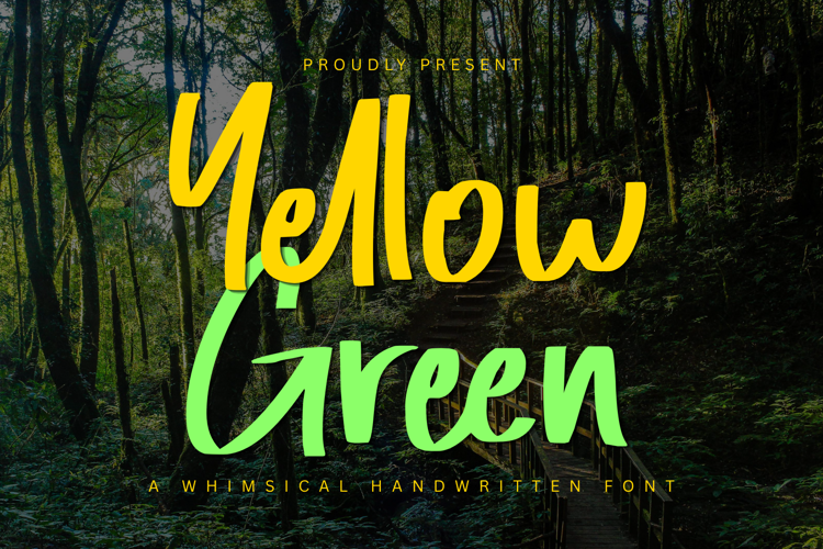 Preview of Yellow Green Font