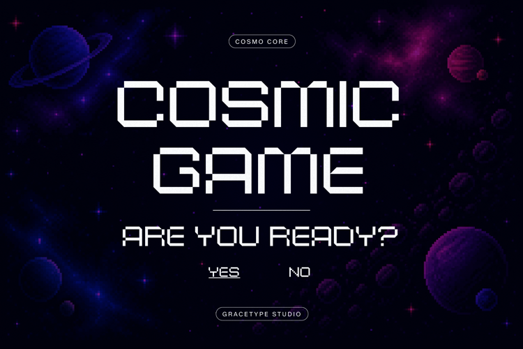 Preview of Cosmo Core Font