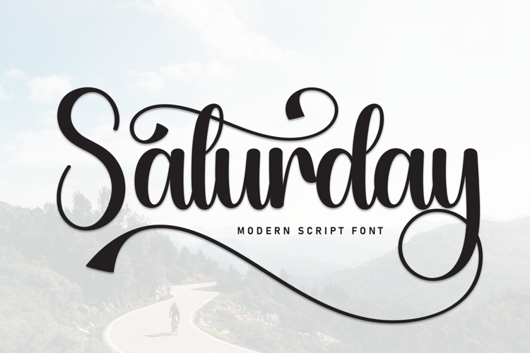 Preview of Saturday Font