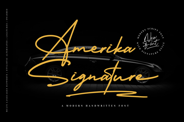 Amerika Signature Font