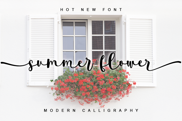 summer flower - Font