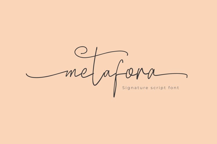 Preview of Metafora Font