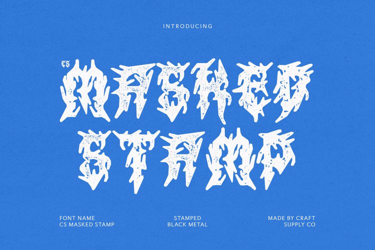 Preview of CS Masked Stamp Font