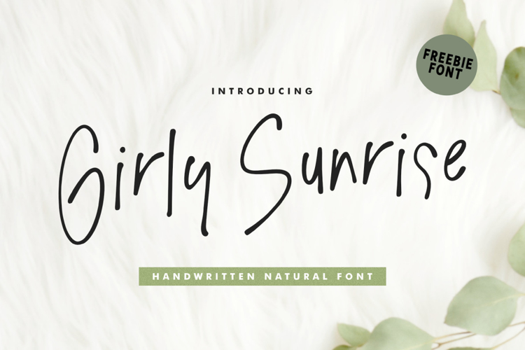 Girly Sunrise Font