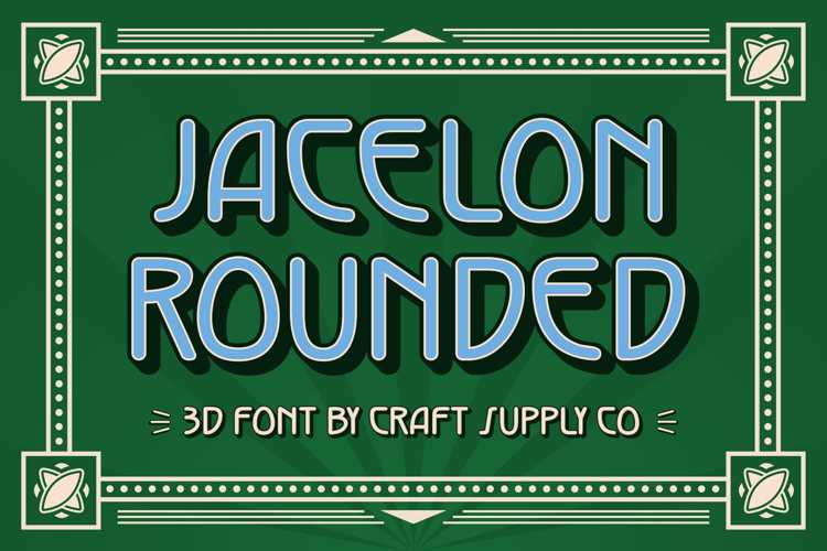 Jacelon Rounded 3D Font